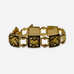 vintage damascene bracelet