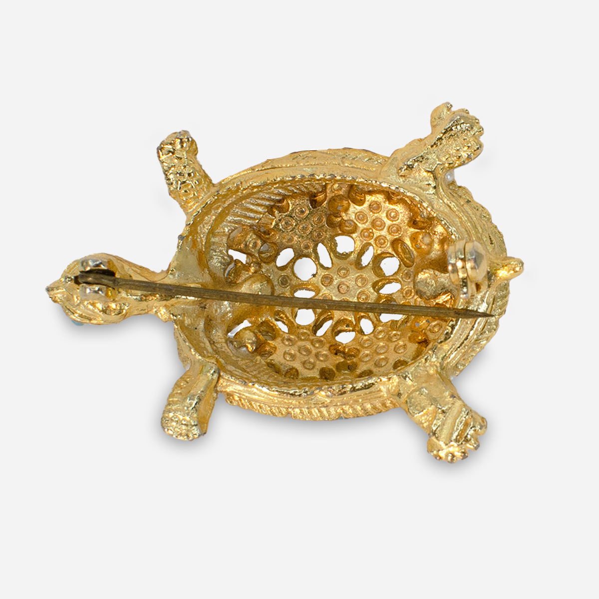 1960s turtle brooch