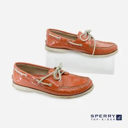 Sperry orange topsiders