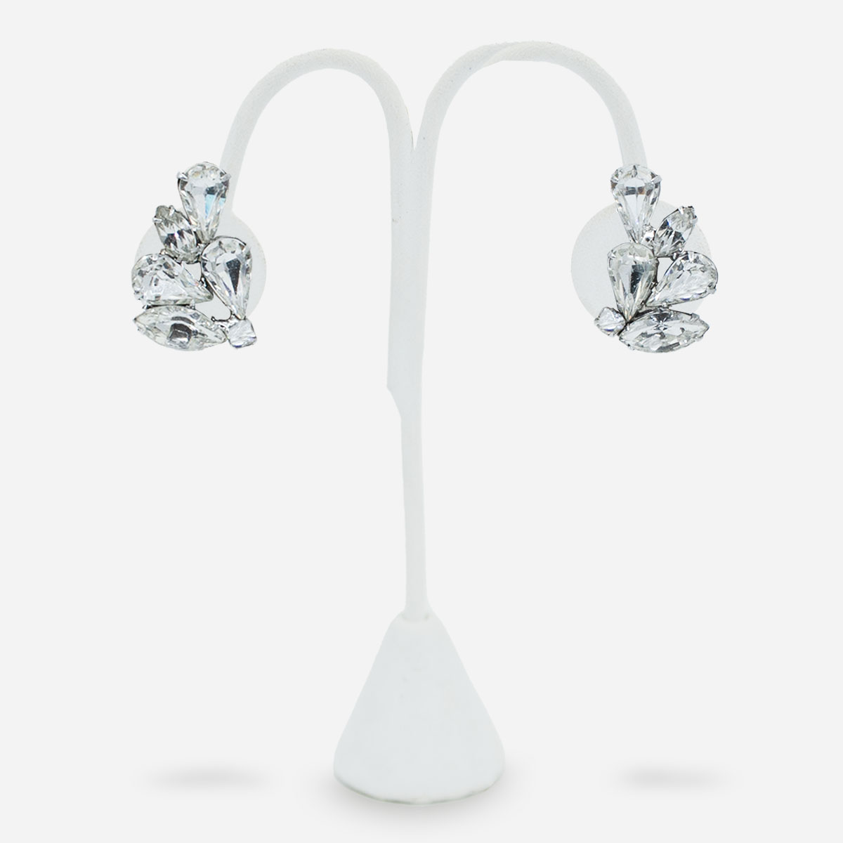 Vintage Cocktail earrings, 1950s Weiss Clip Earrings