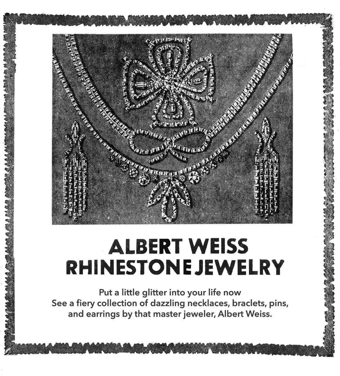 Weiss rhinestone jewelry 1972