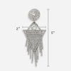 extra large statement crystal dangle earrings