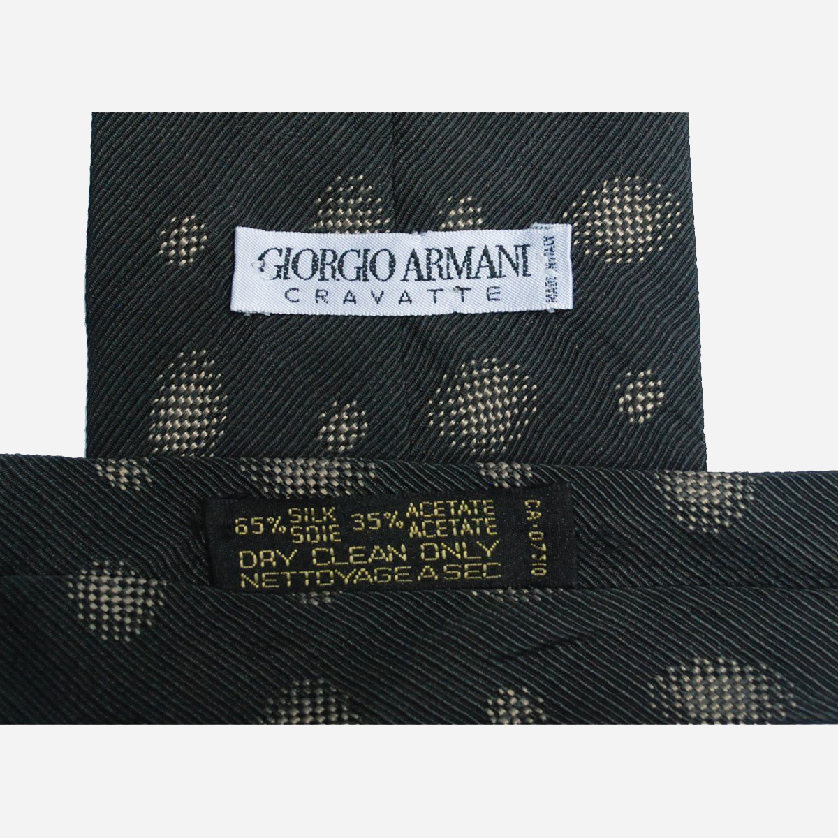 1980s Armani Men's silk Tie