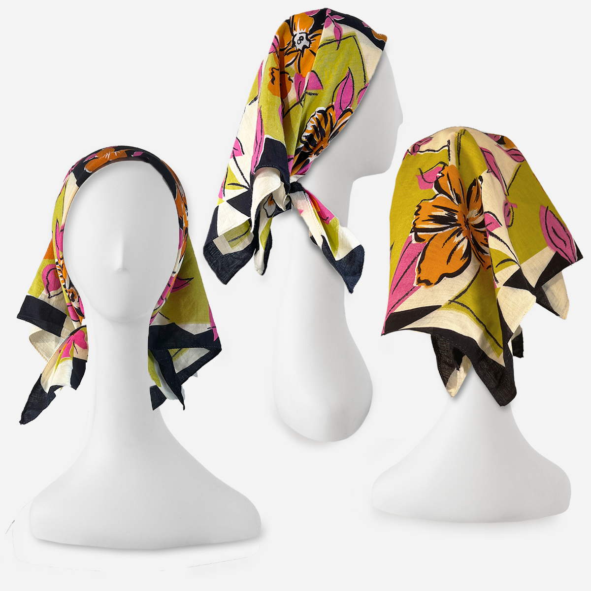 vintaeg French head scarf