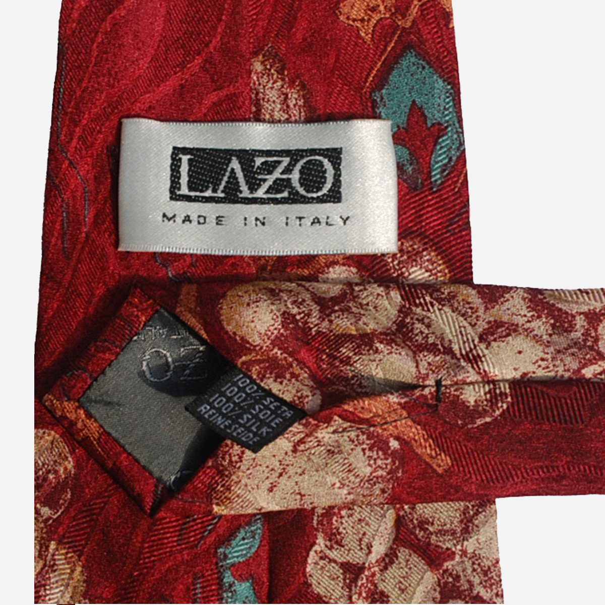 vintage Lazo Italian silk tie