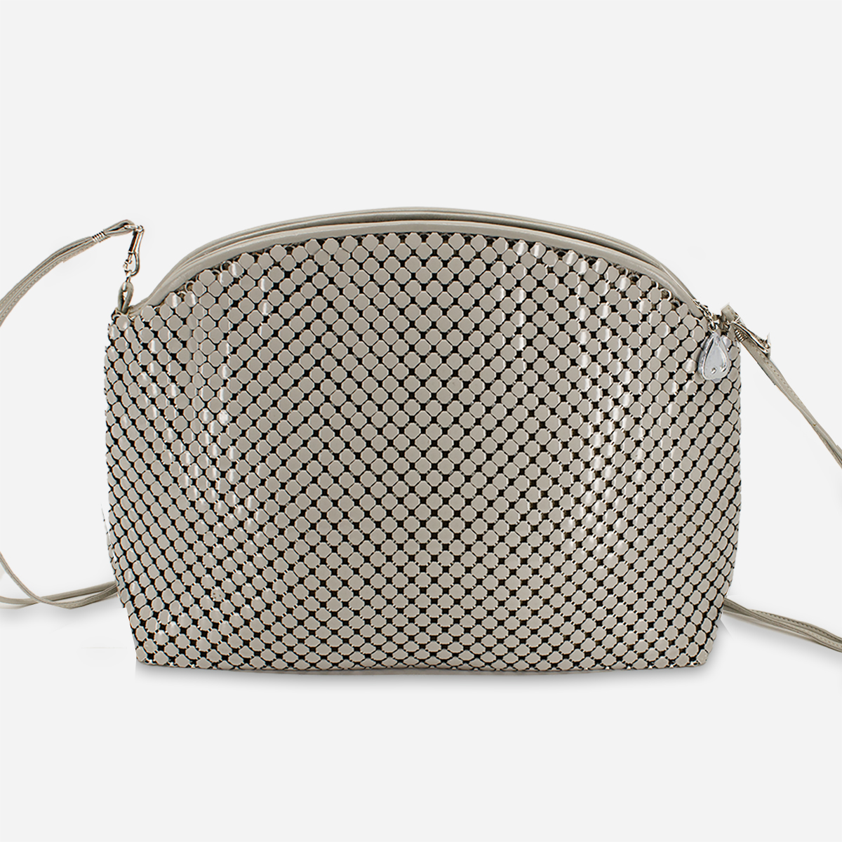 1980s Whiting Davis Crossbody Bag, Metal Mesh