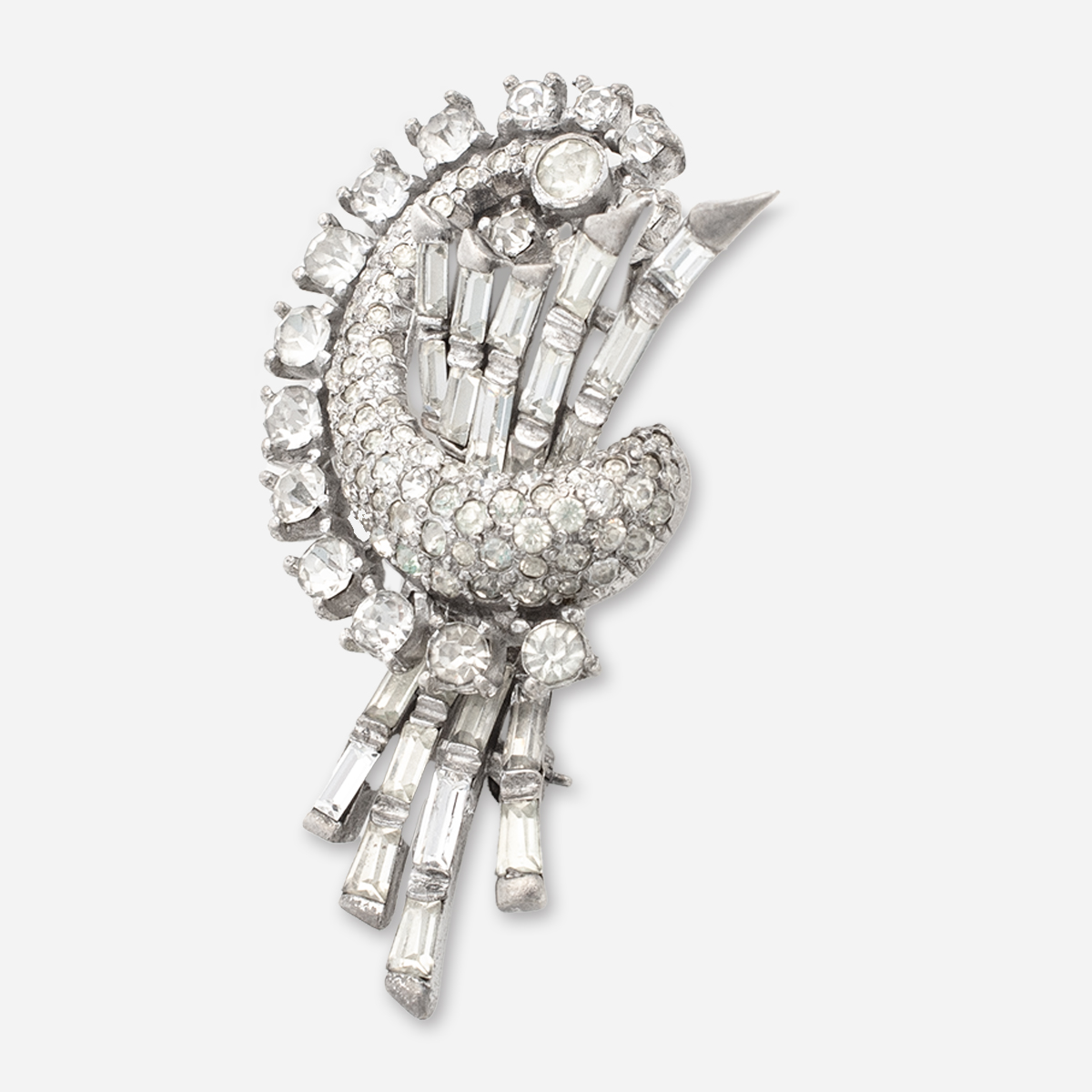 Pennino rhinestone brooch