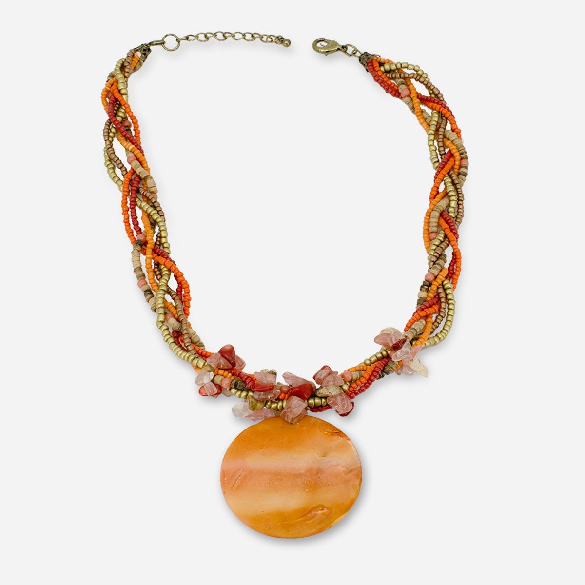 boho beaded necklace