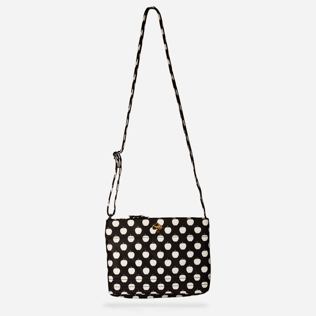 Kate Spade nylon shoulder bag apple print