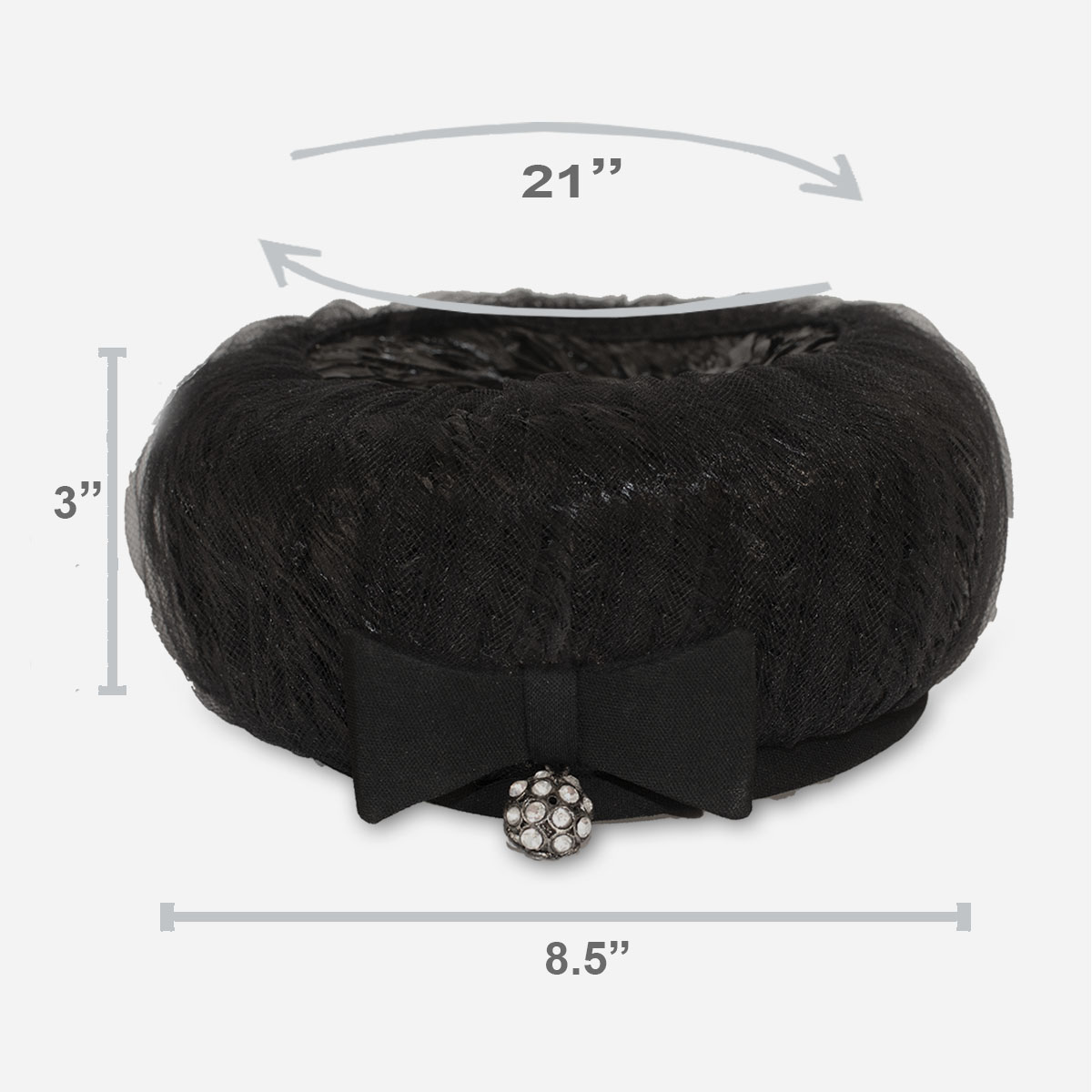 1950s cocktail hat size