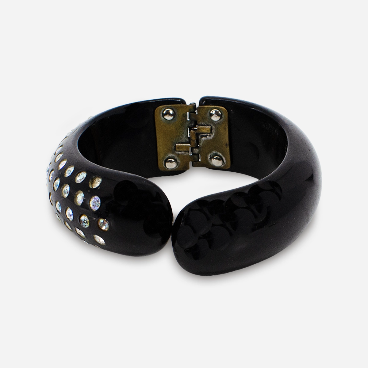 1950s black clamper bracelet