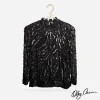 Cassini designer 1970s beaded blouse Cassini designer 1970s beaded blouse