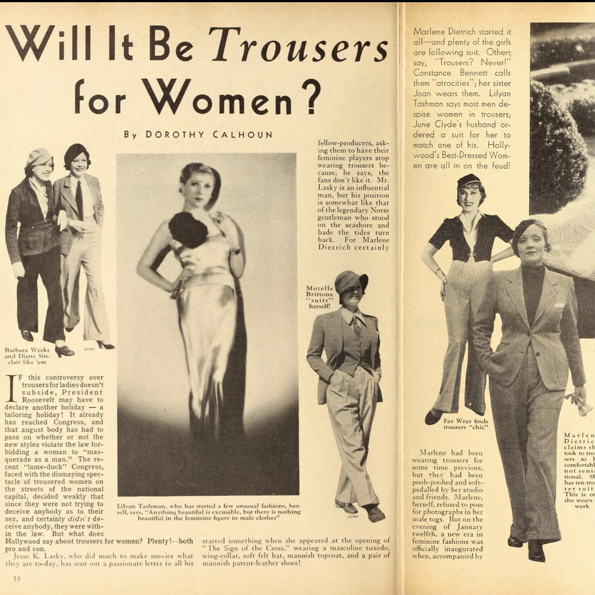 Trousers for women?