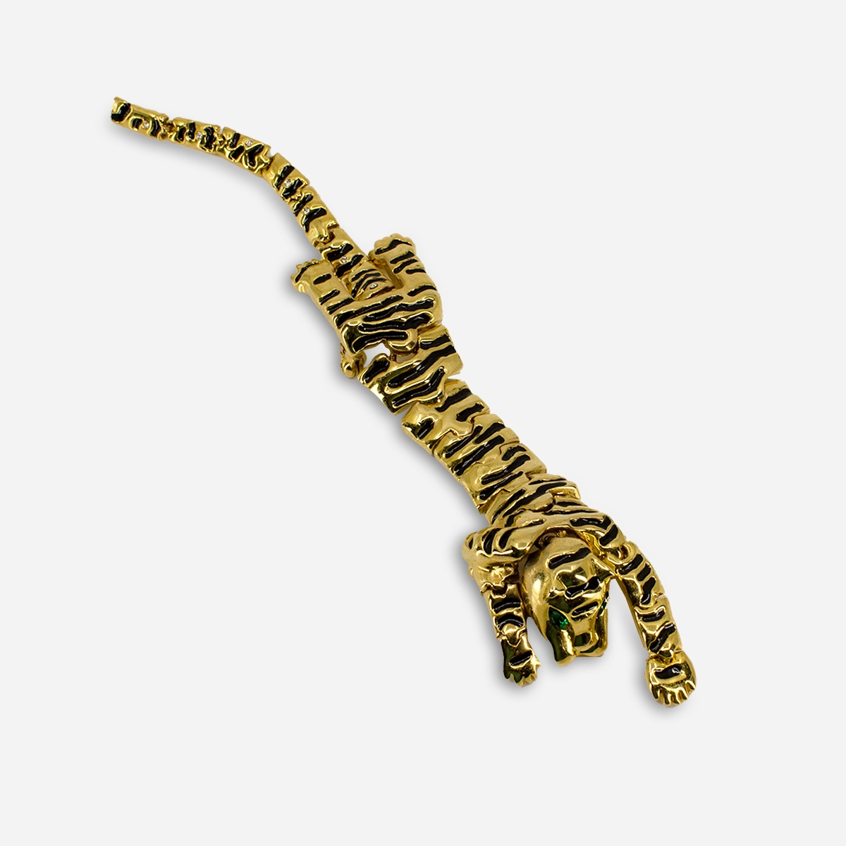 Tiger Articulated shoulder brooch