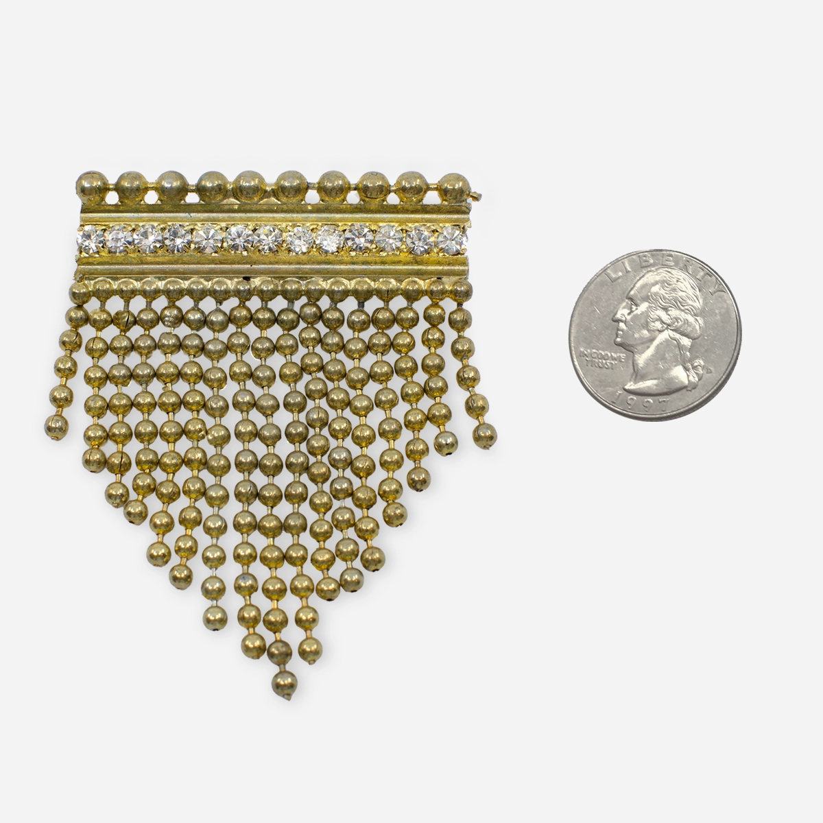 Gold Fringe brooch