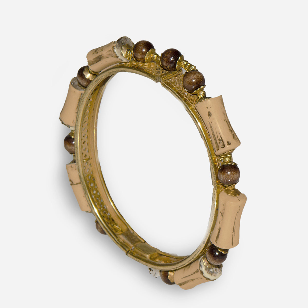 Miriam Haskell Faux Bamboo Bracelet