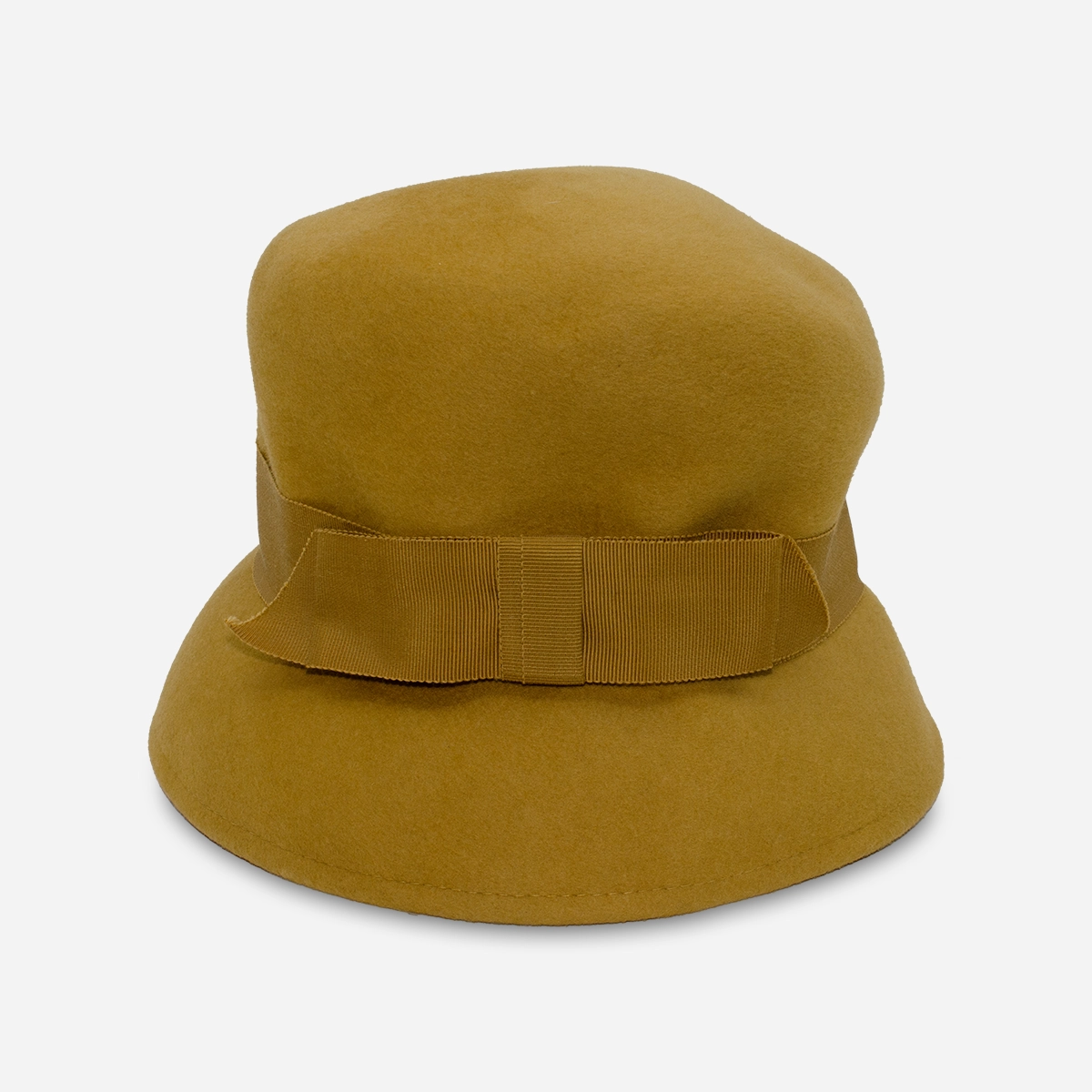 vintage Yellow winter bucket hat