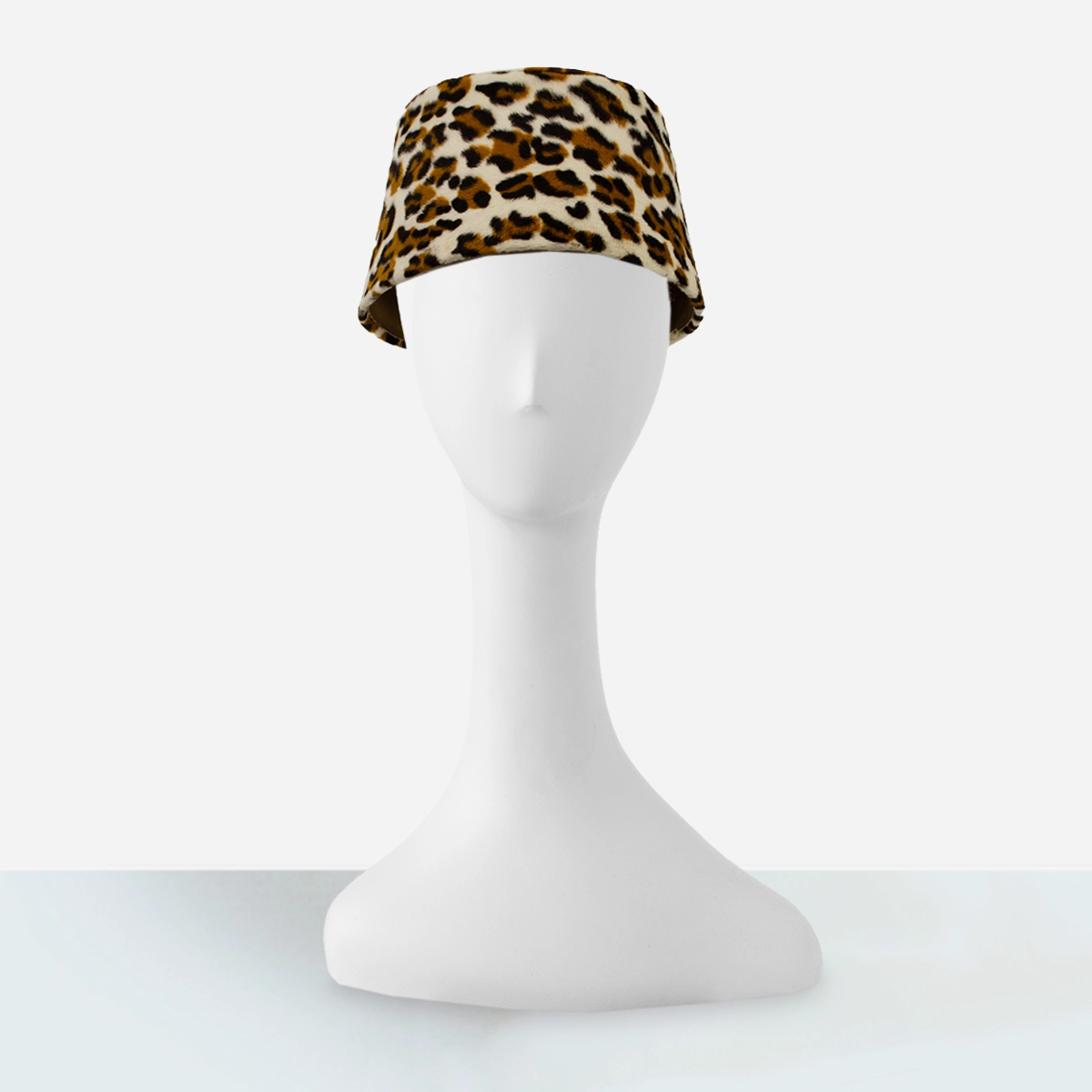 vintage leopard print fez hat