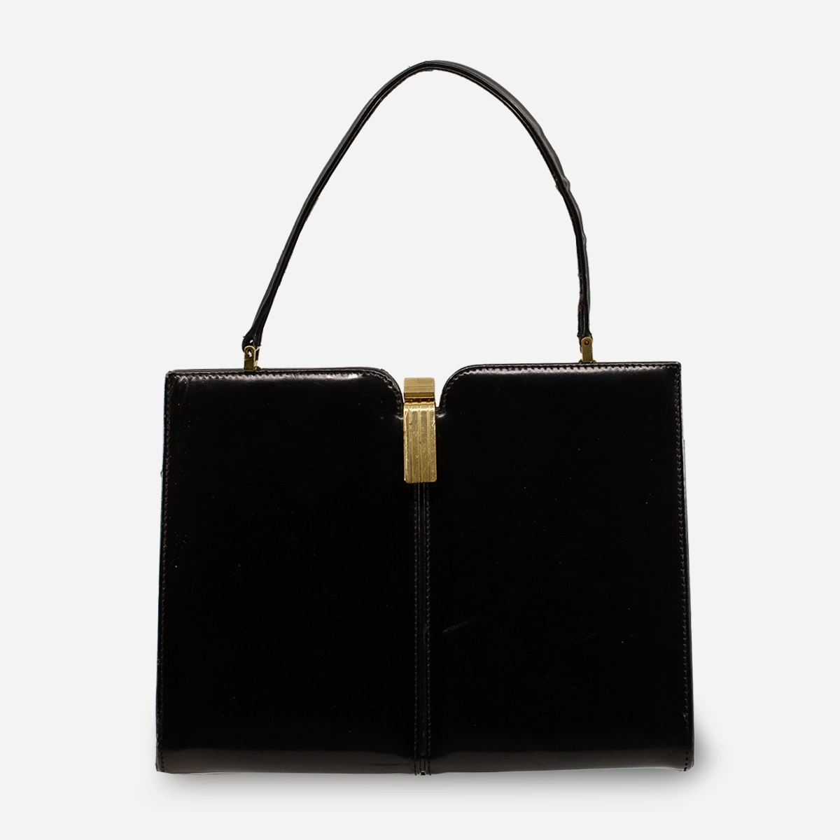 Black leather Dofan handbag