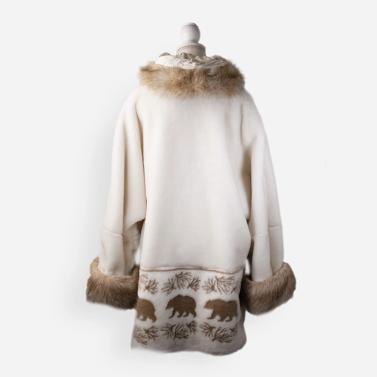 buffalo print winter coat