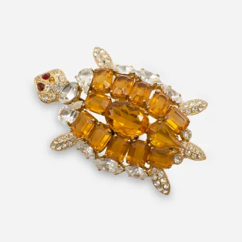 1950s turtle brooch