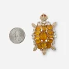 1950s Emerald cut orange rhinestone brooch 1950s Emerald cut orange rhinestone brooch