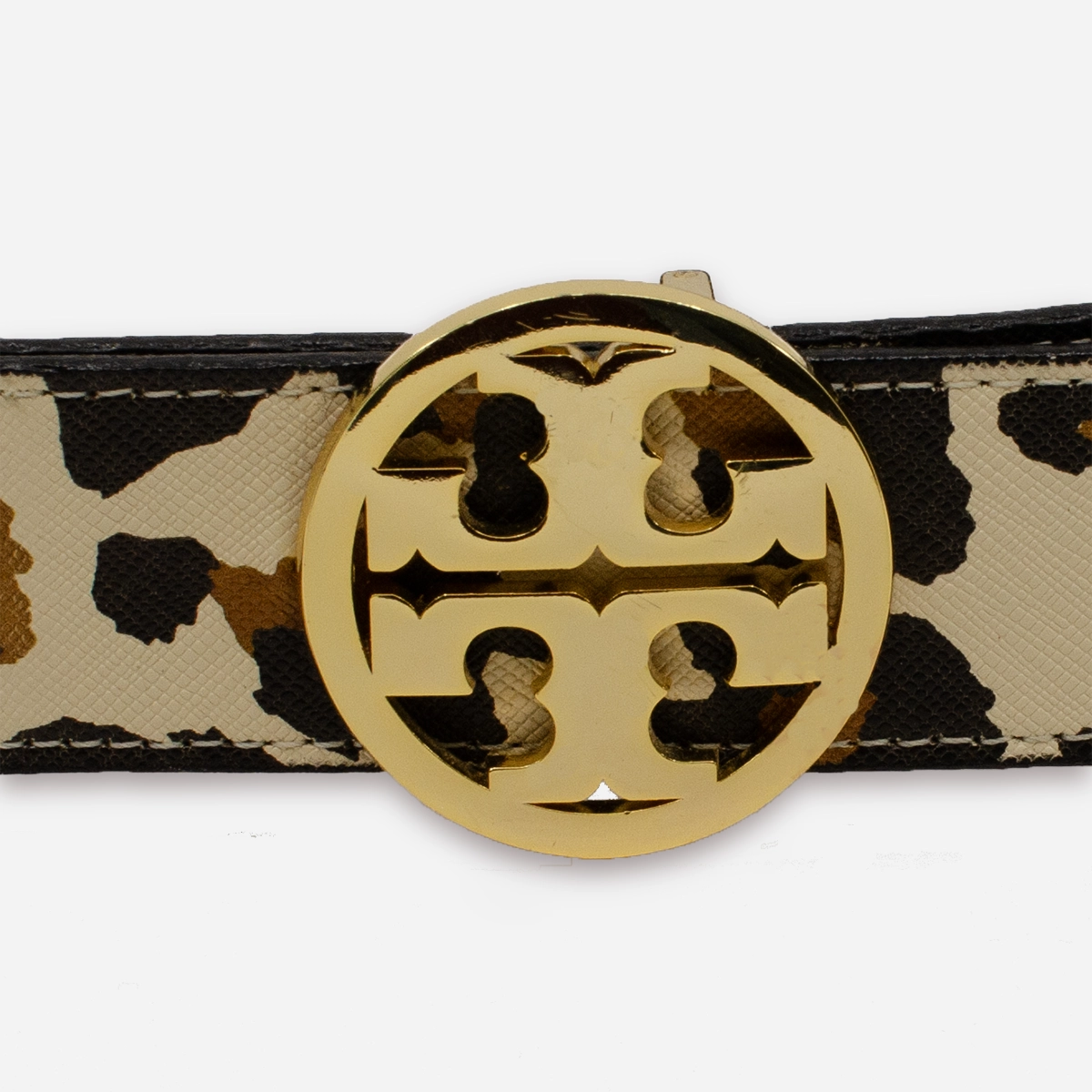 Tory burch gold logo buckle