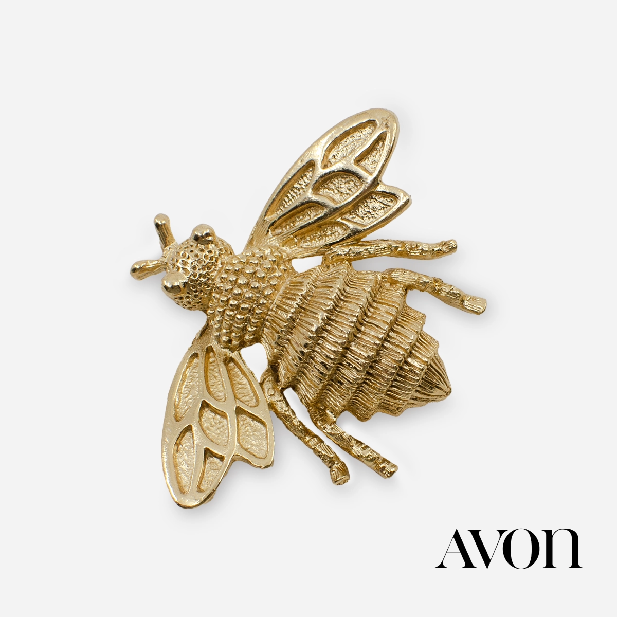 1970s avon gold bee brooch