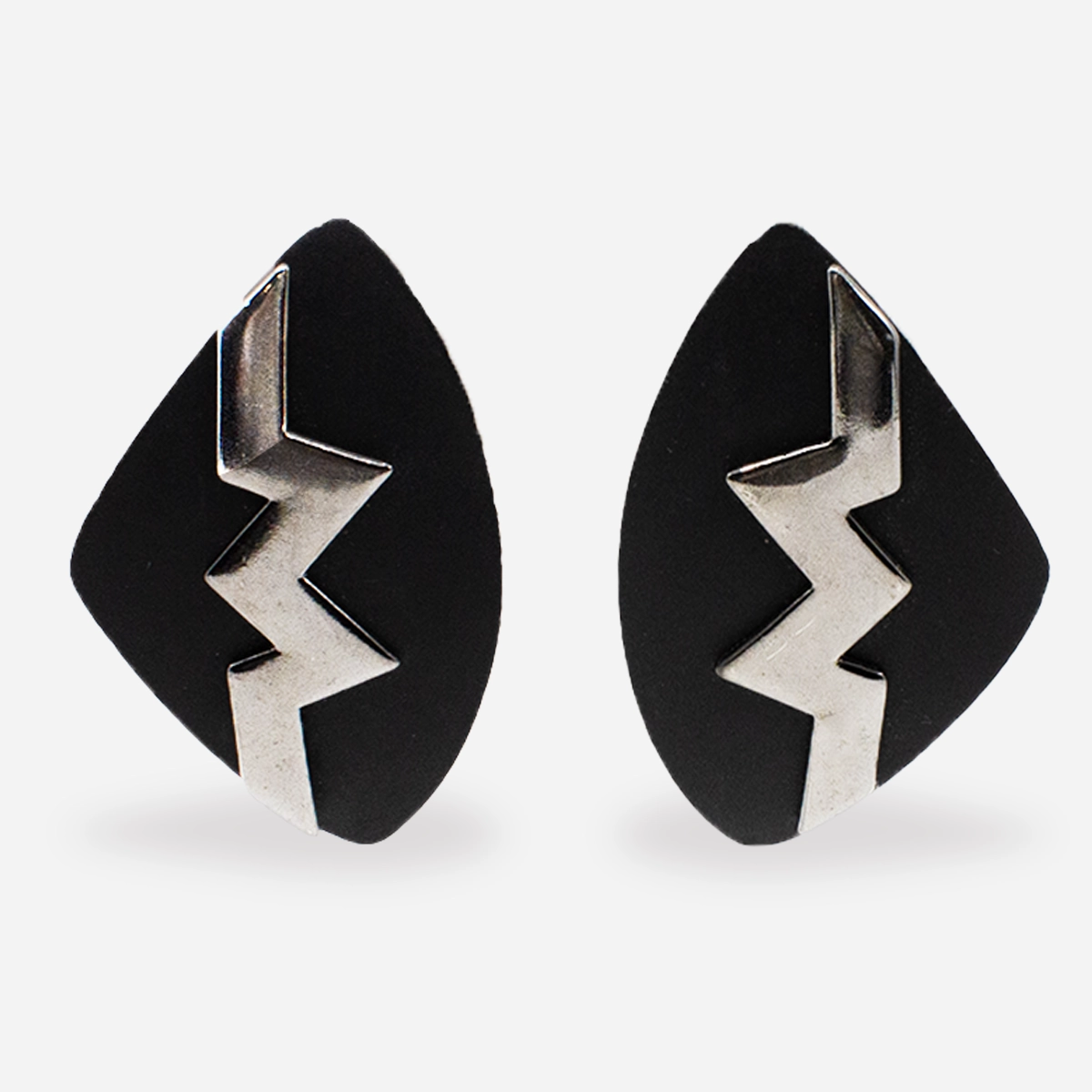 monet modernist zig zag earrings