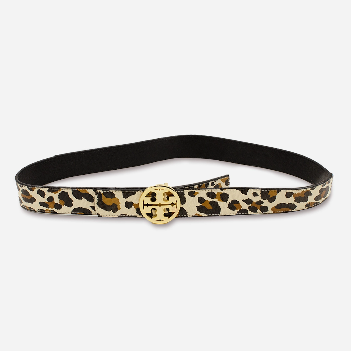 Tory Burch Leopard Print Leather Belt Bold Statement Style