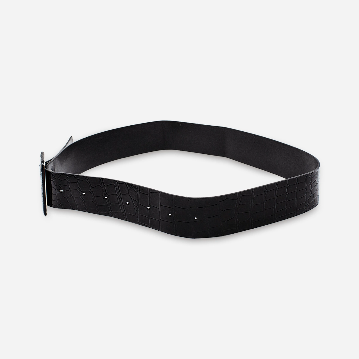 vintage black vinyl belt