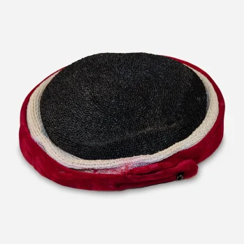 Red, white, blue straw close hat