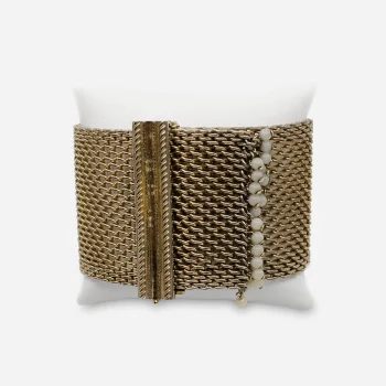 Vintage wide mesh bracelet