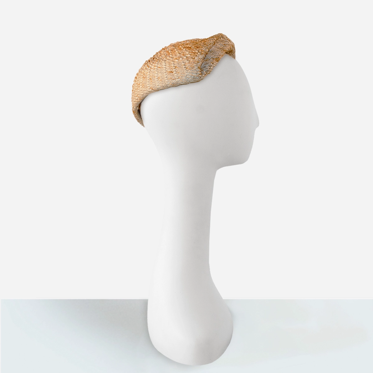 1950s ombre straw flower hat