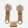 1960s signed Swank Gold mesh cufflinks 1960s signed Swank Gold mesh cufflinks