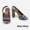 Miu Miu designer platform shoes Miu Miu designer platform shoes