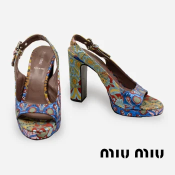 Miu Miu designer platform shoes