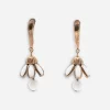Trifari milk glass earrings Trifari milk glass earrings