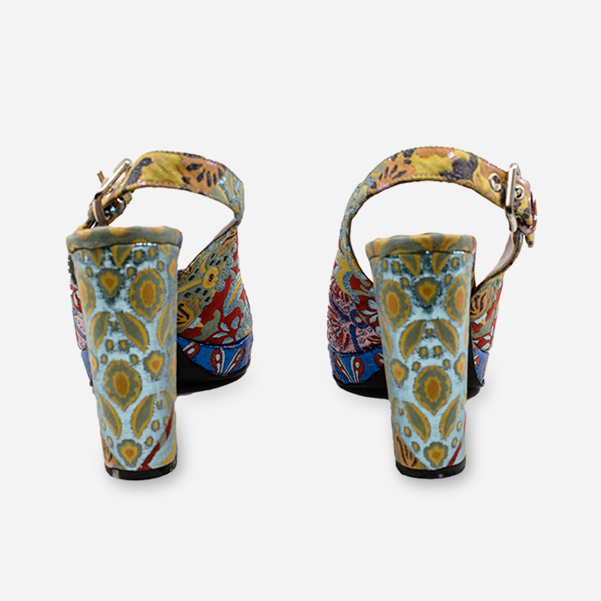 vintage brocade platform shoes