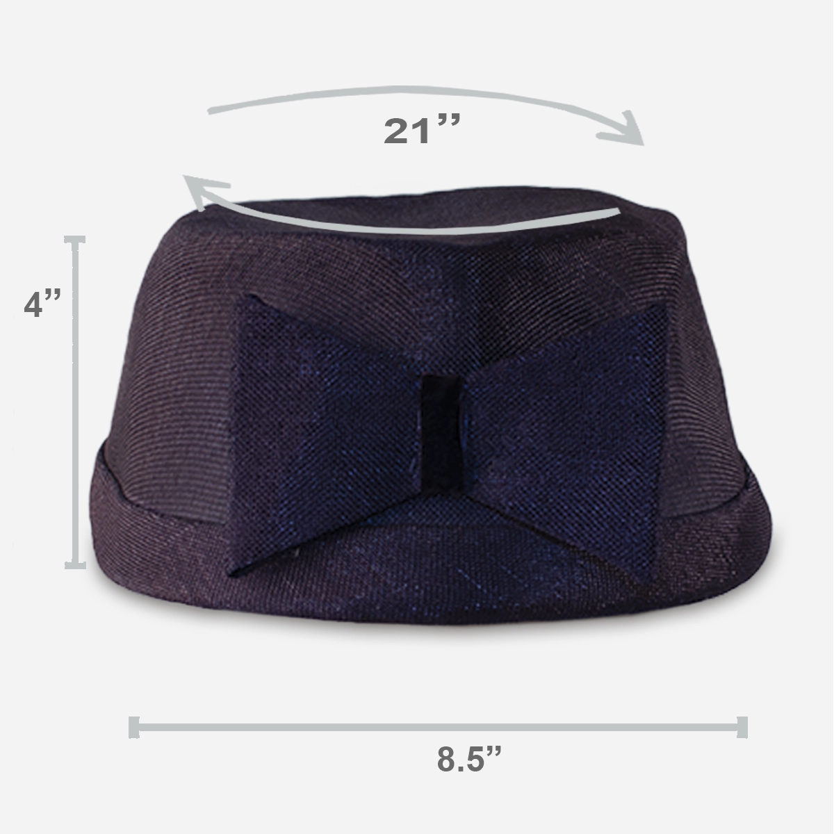 1950s blue turban hat size