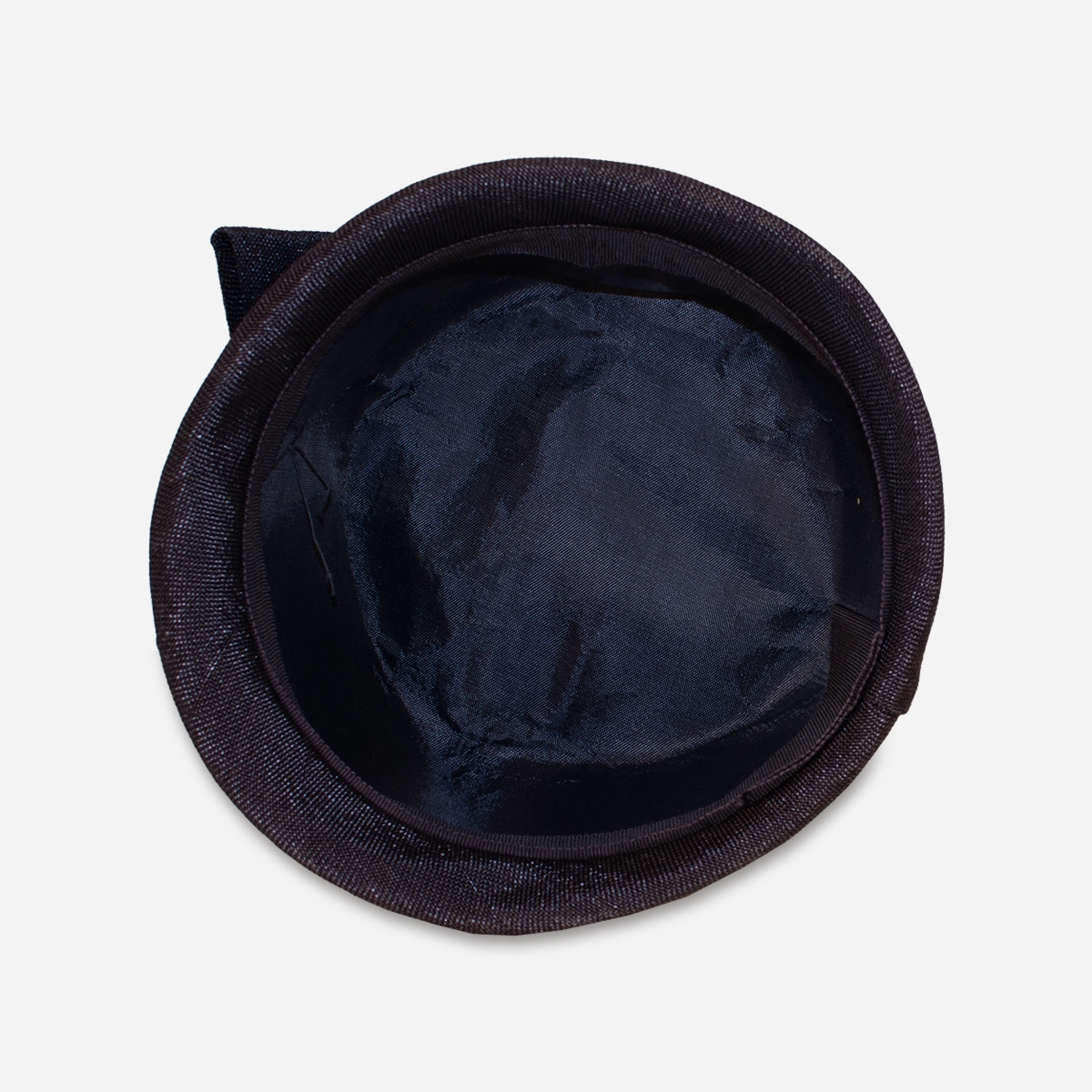 1950s blue straw hat