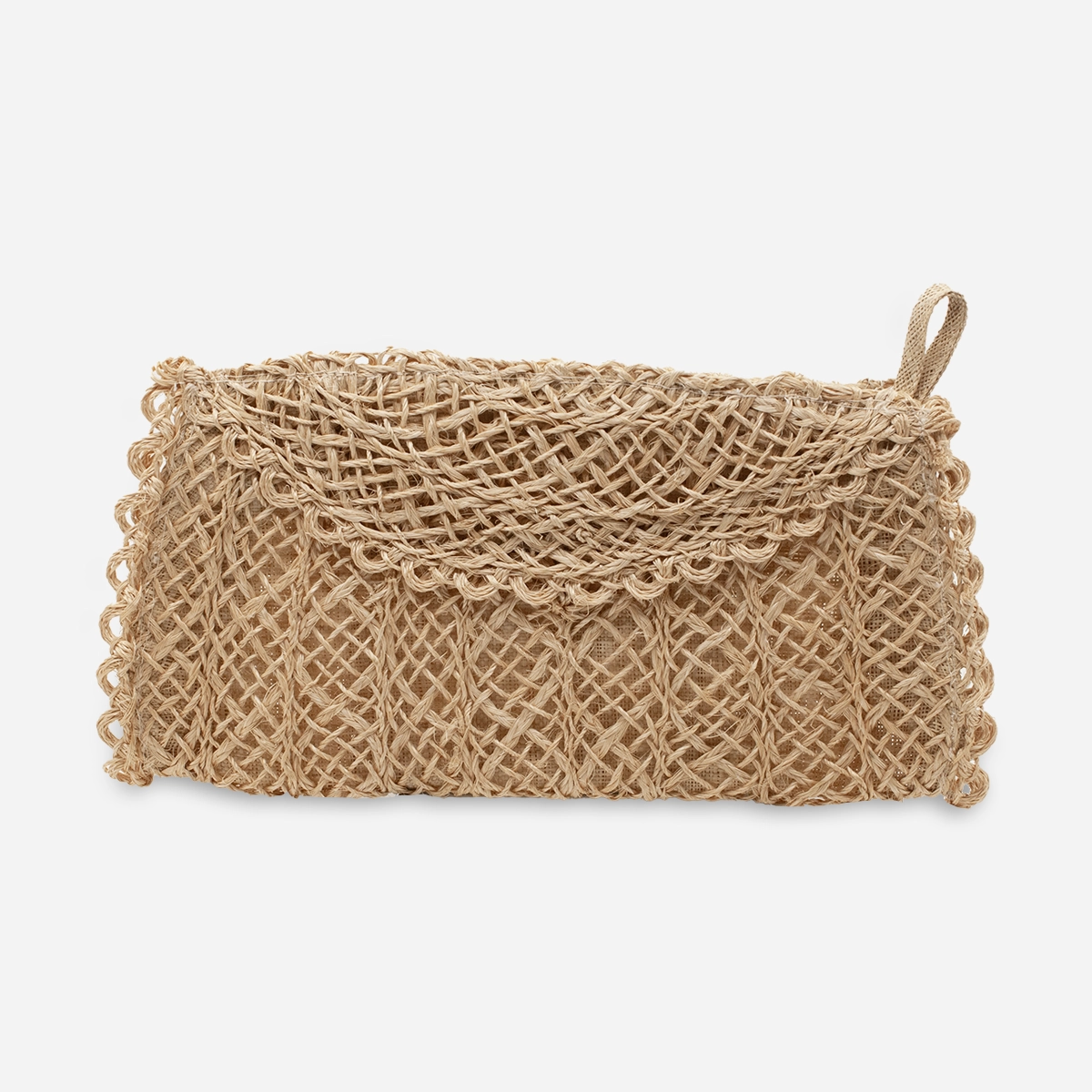 1960s straw clutch