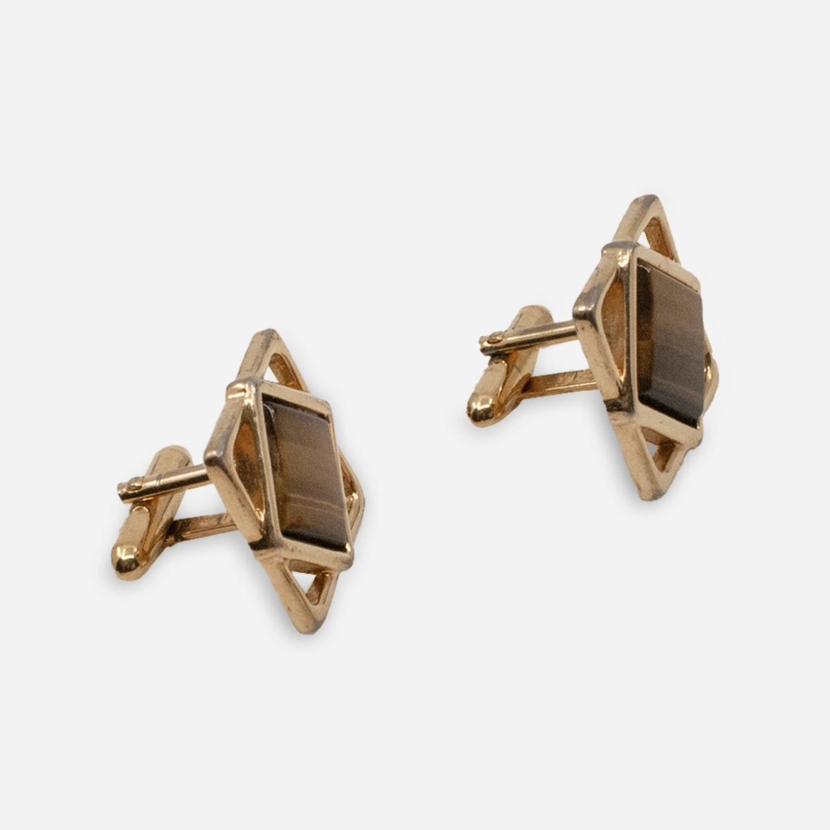 1970s square cufflinks
