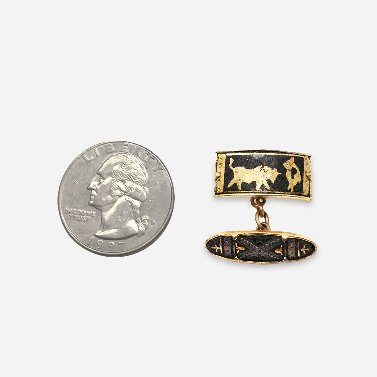 spanish bullfighter matador cufflinks