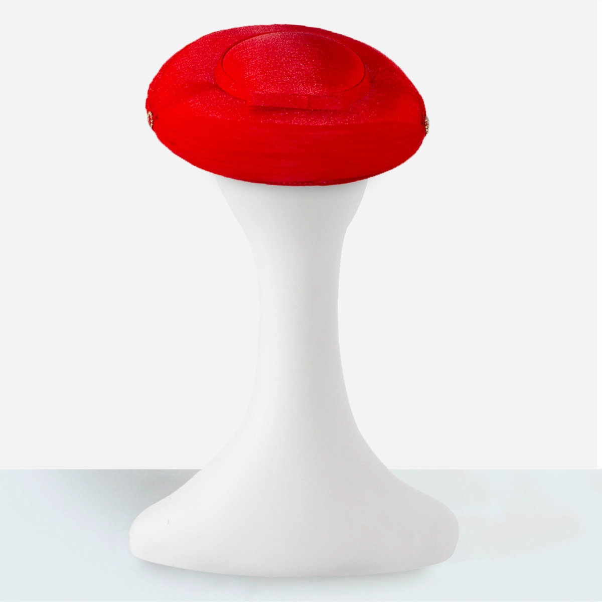 red 1950s hat