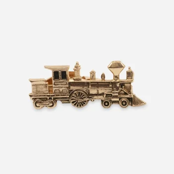 Gold-Tone Train Engine Tie Clip