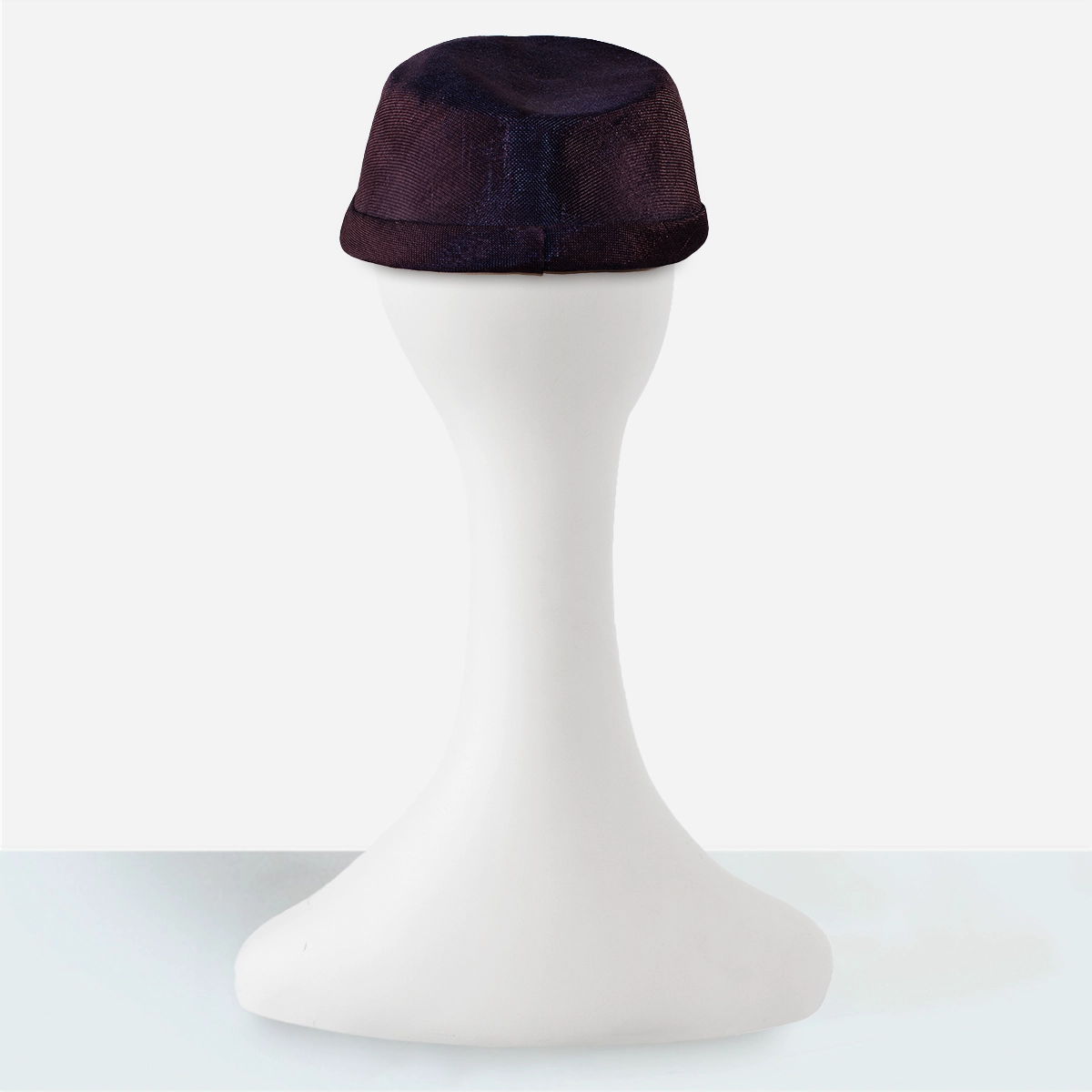 vintage womens blue straw hat