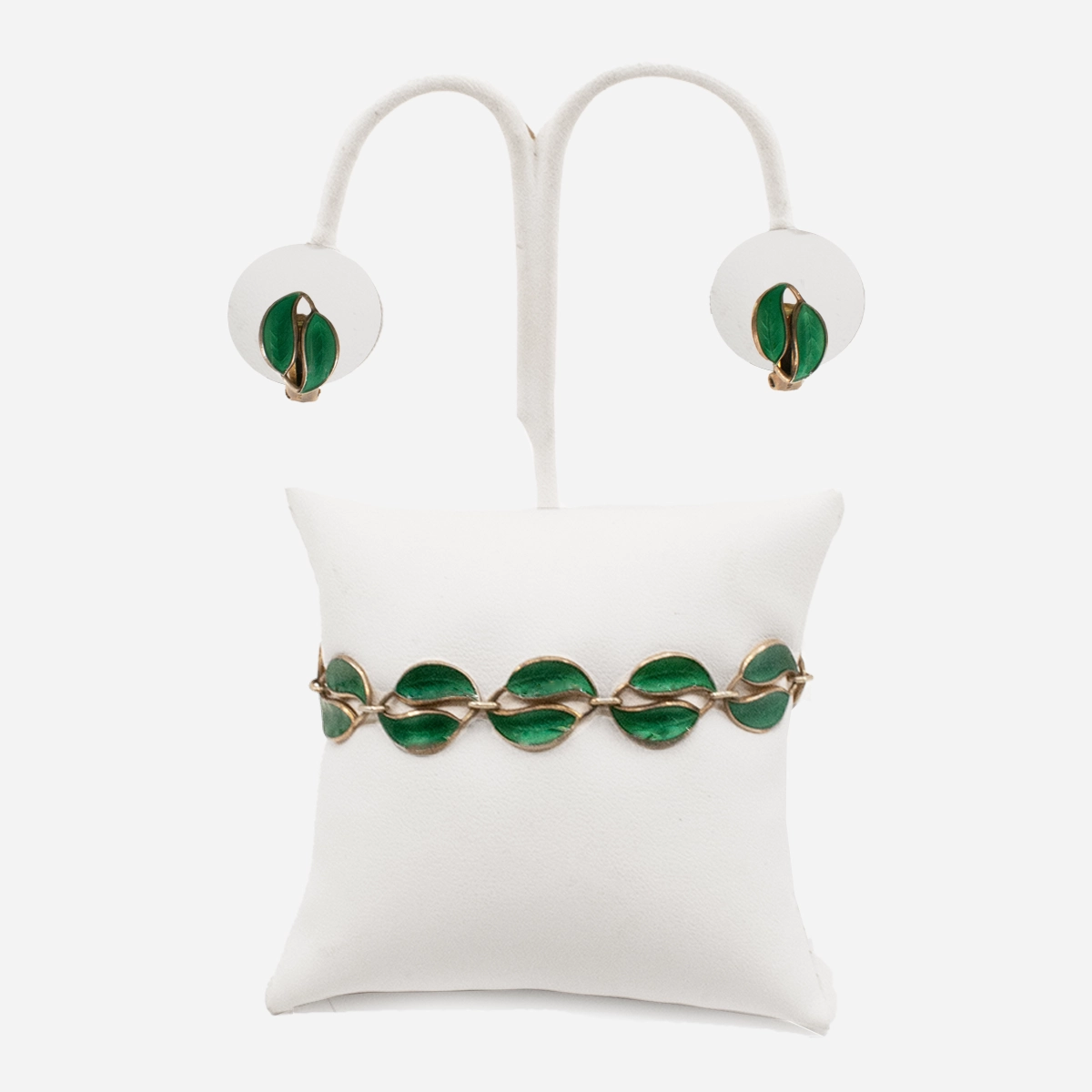 David anderson Green Enamel Jewelry set