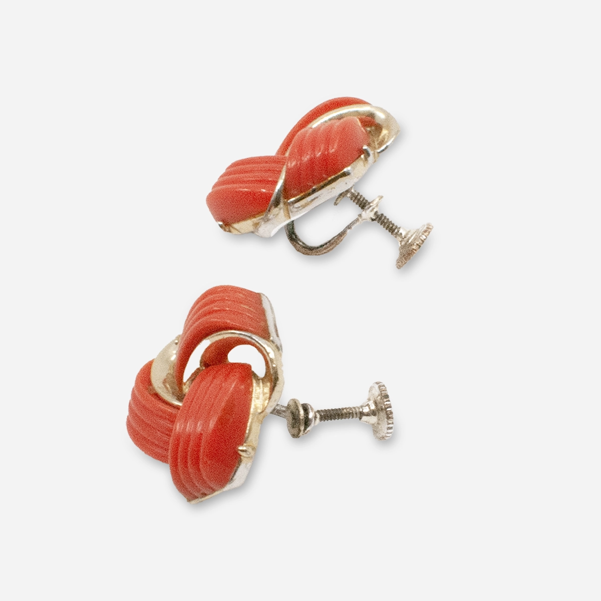 1950s screwback earrings