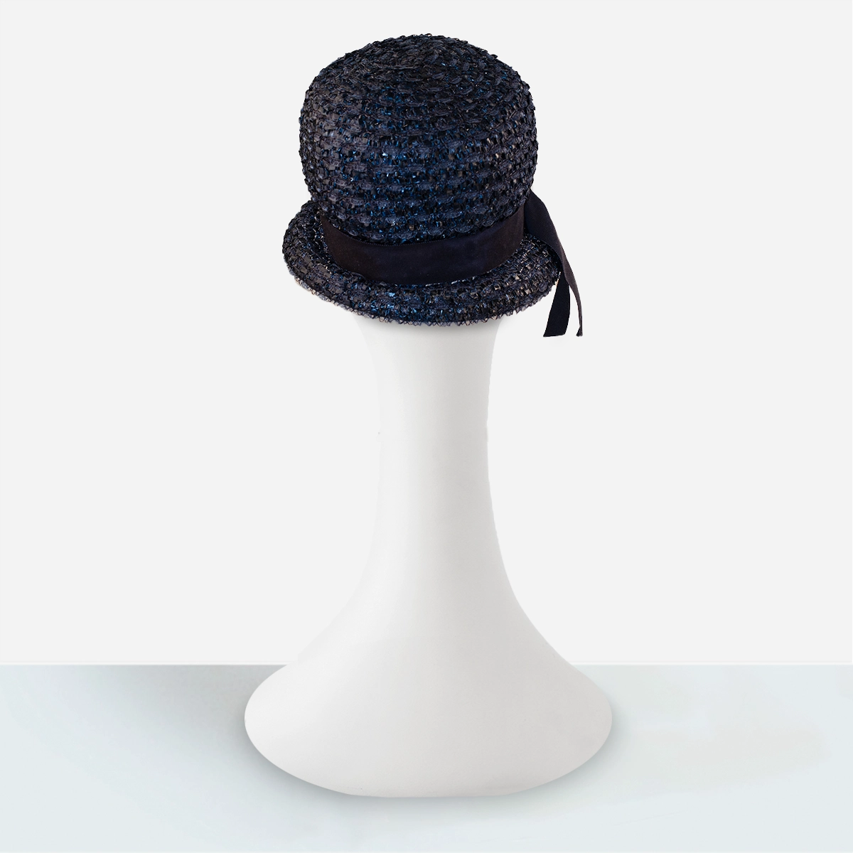 1960s vintage blue bucket hat